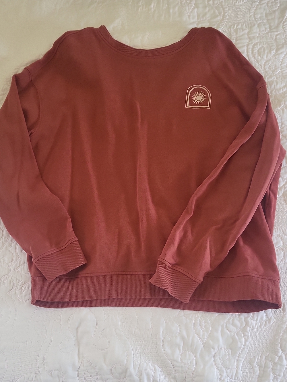 Mens Crewneck Sweatshirt - Rust